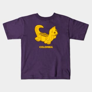 Antique indigenous cat representation Kids T-Shirt